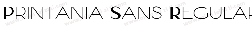 Printania Sans Regular字体转换